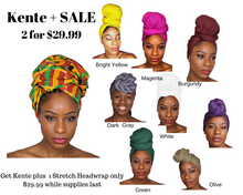 Load image into Gallery viewer, Sale!!  Kente  + 1 African Print (2 for $29.99) - Jamgal