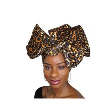 Load image into Gallery viewer, Ankara Headwrap and Scarf Dashiki African Print Kente (Animal Print) - Jamgal