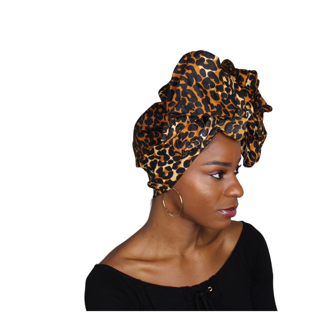 Ankara Headwrap and Scarf Dashiki African Print Kente (Animal Print) - Jamgal