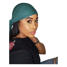 Load image into Gallery viewer, Turban Headwrap Scarf Head Tie Hijab-Stretch Jersey(Green) - Jamgal