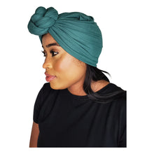 Load image into Gallery viewer, Turban Headwrap Scarf Head Tie Hijab-Stretch Jersey(Green) - Jamgal