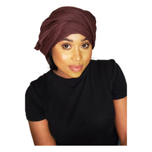 Load image into Gallery viewer, Head Wrap Soft Stretch Jersey Scarf Long Hair Turban Tie Headband HeadWrap for Women in Solid Colors by Jamgal - Jamgal