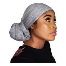 Load image into Gallery viewer, Head Wrap Soft Stretch Jersey Scarf Long Hair Turban Tie Headband HeadWrap for Women in Solid Colors by Jamgal - Jamgal