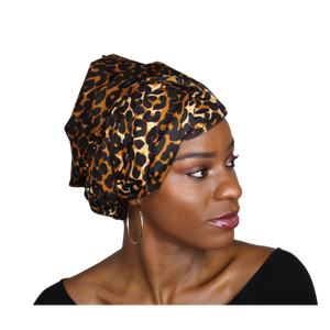 Ankara Headwrap and Scarf Dashiki African Print Kente (Animal Print) - Jamgal