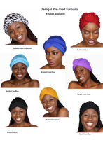 Load image into Gallery viewer, Pre-Tied Turban Headwrap Chemo Hat Multi Color Braided Protective Hairstyle Hairwrap (Black and White Braided) - Jamgal