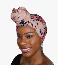 Load image into Gallery viewer, Head Wrap Soft Stretch Jersey Scarf Long Hair Turban Tie Headband HeadWrap for Women in Solid Colors by Jamgal (Blush Pink) - Jamgal