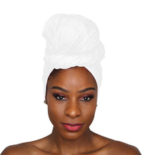 Load image into Gallery viewer, Head Wrap Soft Stretch Jersey Scarf Long Hair Turban Tie Headband HeadWrap for Women in Solid Colors by Jamgal - Jamgal
