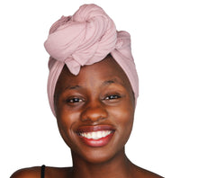 Load image into Gallery viewer, Turban Headwrap Scarf Head Tie Hijab-Stretch Jersey(Blush ) - Jamgal
