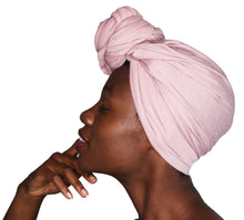 Load image into Gallery viewer, Turban Headwrap Scarf Head Tie Hijab-Stretch Jersey(Blush ) - Jamgal