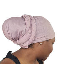 Load image into Gallery viewer, Turban Headwrap Scarf Head Tie Hijab-Stretch Jersey(Blush ) - Jamgal