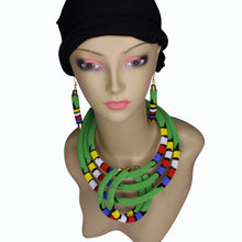 Load image into Gallery viewer, Handmade Maasai Beaded Necklace, Bracelets and Earrings Sets - Jamgal