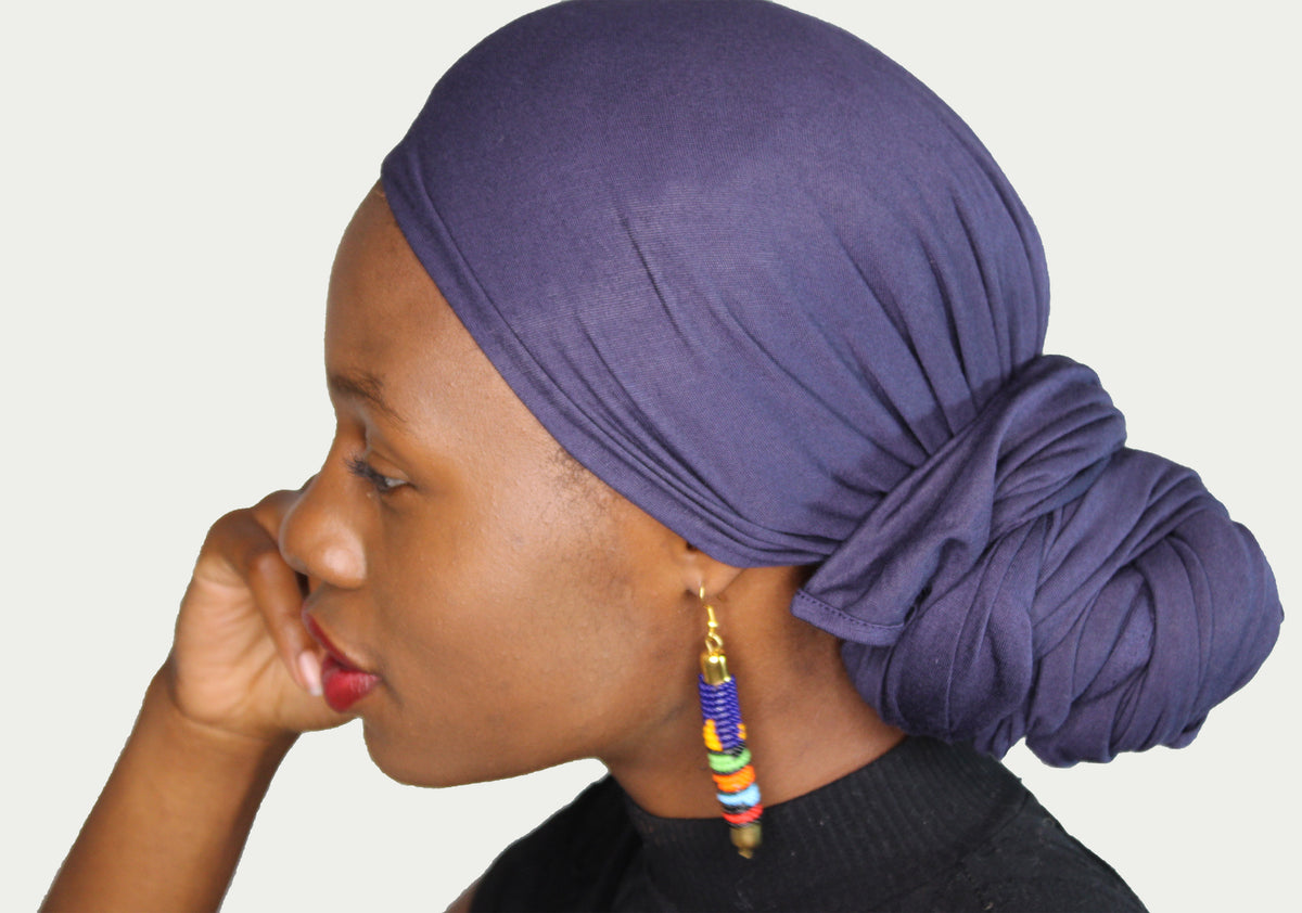 Head Wrap Soft Stretch Jersey Scarf Long Hair Turban Tie Headband Head ...
