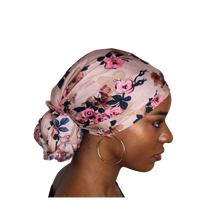 Load image into Gallery viewer, Head Wrap Soft Stretch Jersey Scarf Long Hair Turban Tie Headband HeadWrap for Women in Solid Colors by Jamgal (Blush Pink) - Jamgal