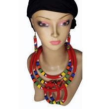 Load image into Gallery viewer, Handmade Maasai Beaded Necklace, Bracelets and Earrings Sets - Jamgal