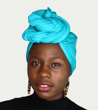 Load image into Gallery viewer, Head Wrap Soft Stretch Jersey Scarf Long Hair Turban Tie Headband HeadWrap for Women in Solid Colors by Jamgal - Jamgal