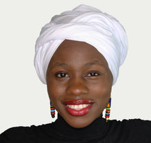 Load image into Gallery viewer, Head Wrap Soft Stretch Jersey Scarf Long Hair Turban Tie Headband HeadWrap for Women in Solid Colors by Jamgal - Jamgal