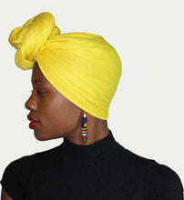 Load image into Gallery viewer, Head Wrap Soft Stretch Jersey Scarf Long Hair Turban Tie Headband HeadWrap for Women in Solid Colors by Jamgal - Jamgal