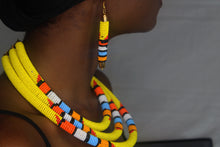 Load image into Gallery viewer, Handmade Maasai Beaded Necklace, Bracelets and Earrings Sets - Jamgal